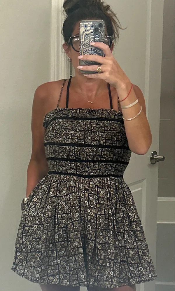 Free People Smocked Romper NWT - Image 4
