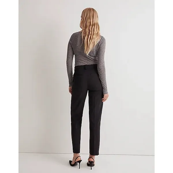 Madewell Pants Womens 0 Black The Fairbanks Mid Rise Office‎ Minimal NO085 - Image 3