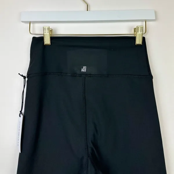 WeWoreWhat Lace Up Biker Shorts Black Revolve Athleisure Minimalist Small NWT - Image 8