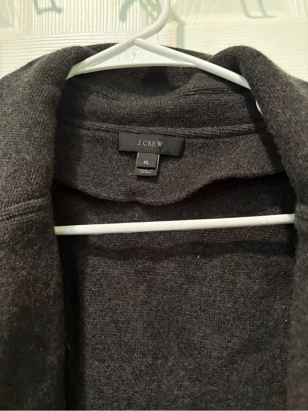 J. Crew Dark Charcoal Open-Front Blazer-Style Coatigan - Image 2