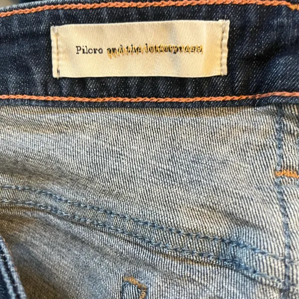 Anthropologie Pilcro and the Letterpress Stet Dark‎ Wash Jeans Size 12/32 - Image 3