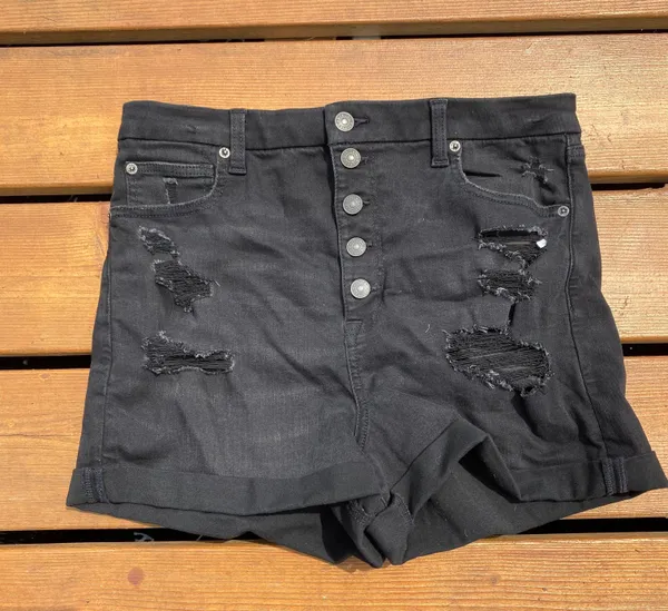 NWT AE Black Ne(x)t Level Curvy Super Hi-Rise Shortie - Image 3