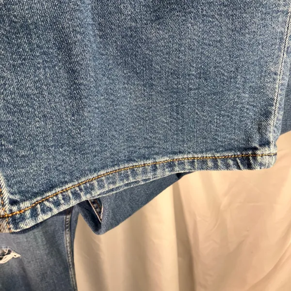 Arizona Jean Co Vintage Straight‎ Patchwork Distressed Jeans 23 New High Rise - Image 5