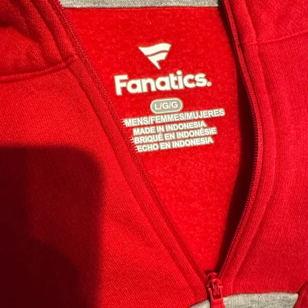 Fanatics Wisconsin Badgers Women’s Large Colorblock Quarter-Zip Jacket - Image 3