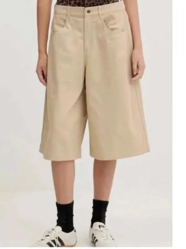 NWT Adidas Women's Firebird Utility Jort Short Stone Khaki JX8762 SZ-4 - Image 6