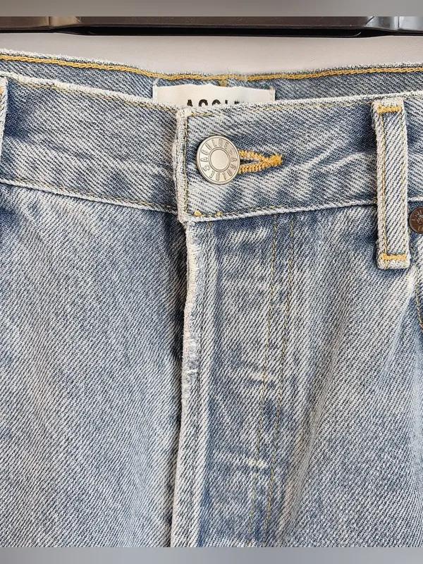 AGOLDE Parker cropped high-rise straight-leg jeans denim pants - Image 3