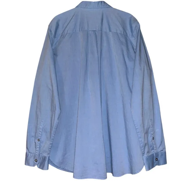 Ann Taylor Weekend Collection Chambray Utility Pocket Tunic Shirt Size XL - Image 3