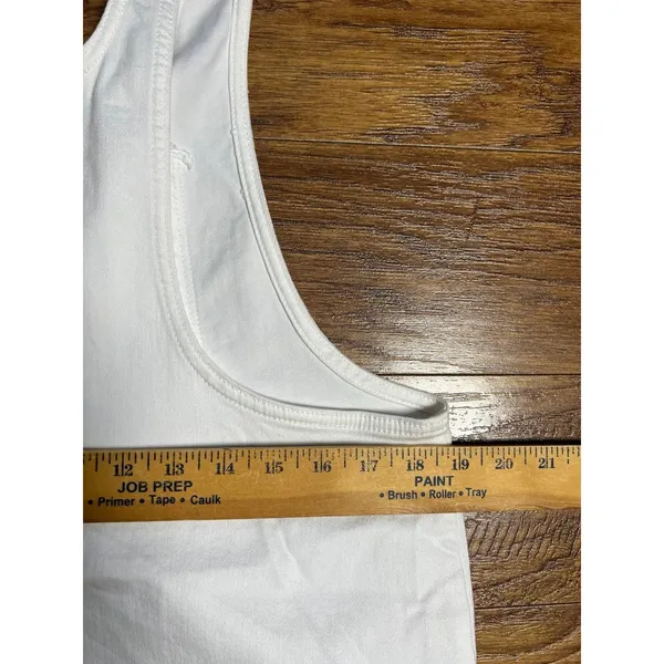 American Eagle NWT Size Large Skirtall Overalls Dress White Pockets Summer - Image 6