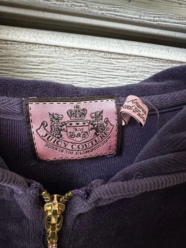 Juicy Couture Velour Purple Jacket - Image 3