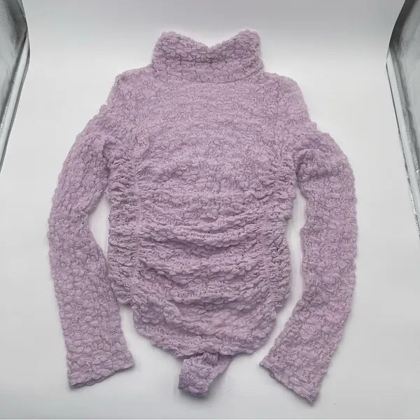 Intimately Free People Lace Lavender Day & Night Bodysuit Shear Stretch Medium - Image 3