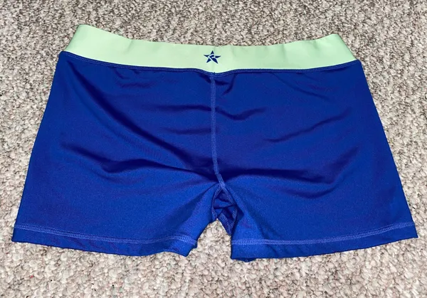 Rebel Athletic Cheer Athletics Shorts Size AXL Green Blue - Image 2