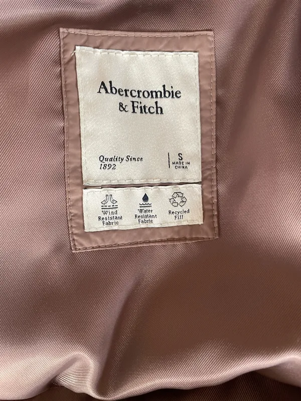 Abercrombie &Fitch Women Padded Jacket Small Loose fit brown pit to pit 24in - Image 4