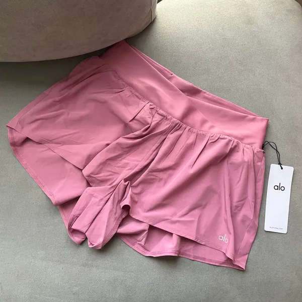 Alo Yoga V-Cute Running Short Pink Wild Rose L - Image 2