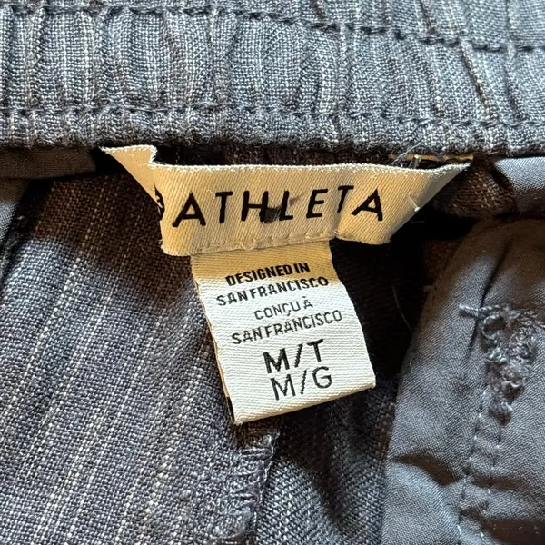 Athleta Retreat Blue Linen Pant - size Medium Tall - Image 4