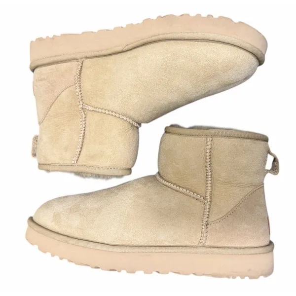 UGG Classic Mini II Boots Sand Women's‎ Size 9 - Image 6