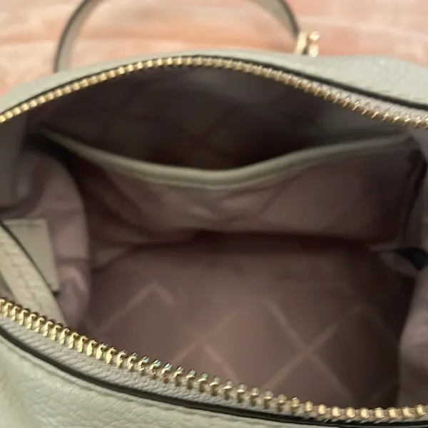 M K Stone colored pebbled leather. Excellent Condition. - Image 13