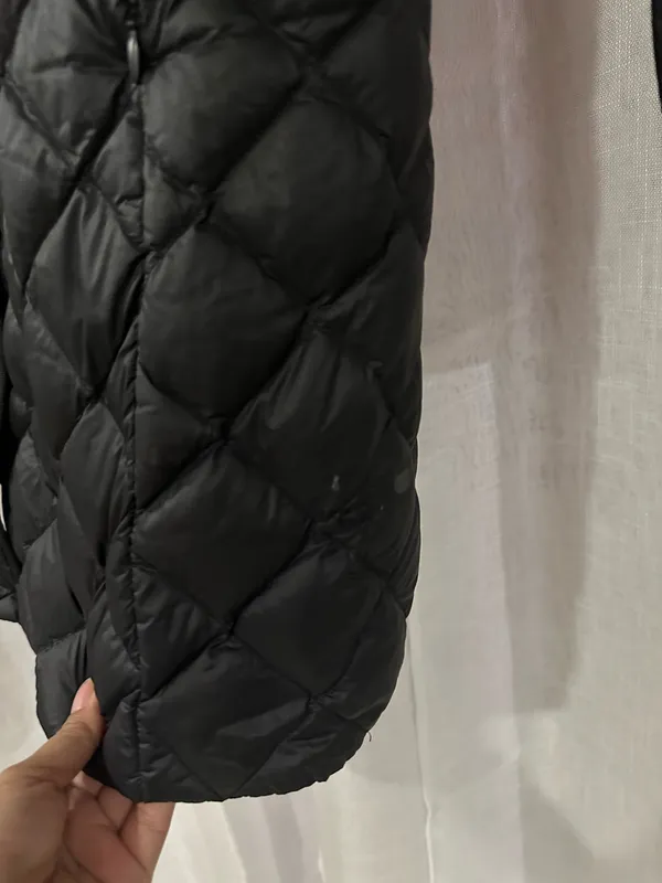 UNIQLO Ultra Light Down Compact Coat Black Size S Quilted Long Jacket Packable - Image 14
