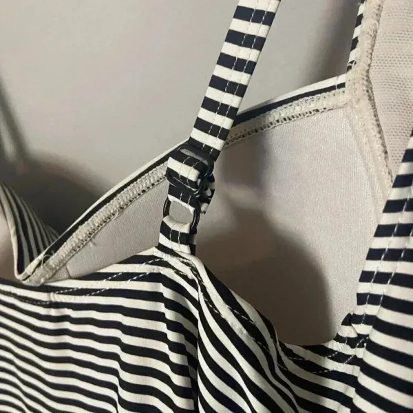 NIPTUCK SWIM Joanne One-Piece Swimsuit Size 6 Sorrento Black &‎ White Stripe - Image 8