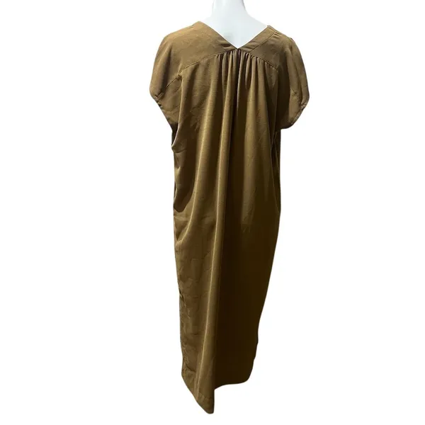 Prologue Women's Sleeveless Brown Maxi Dress Size L V-Neck Long - Image 4