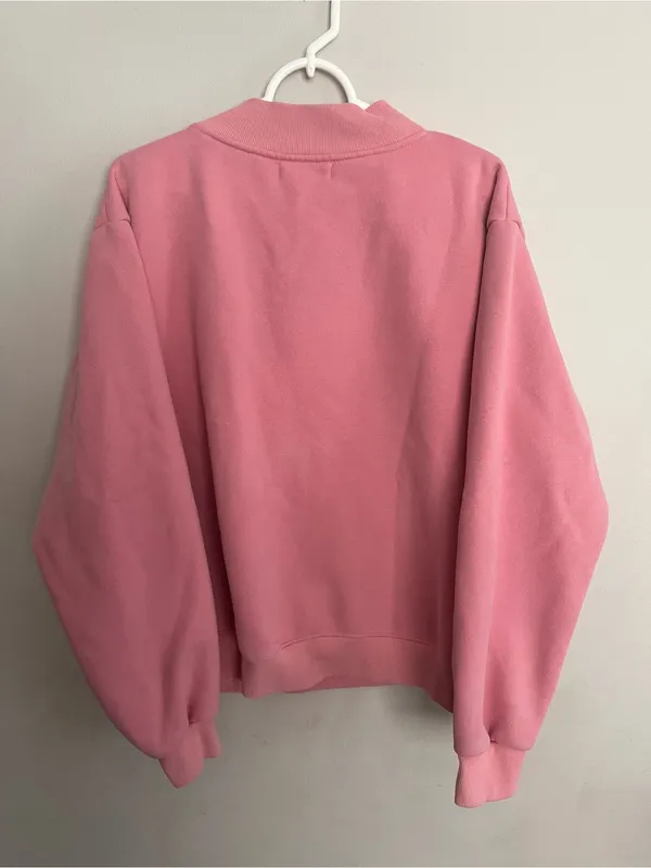 Parke 2026 Valentine’s Day Jean Heart Varsity Mockneck Sweatshirt Size L/XL. - Image 6