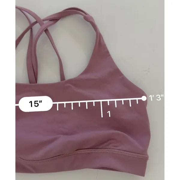 Lululemon Energy Bra Size 10 Medium Support, B-D Cup Cherry Tint (No pads) - Image 7