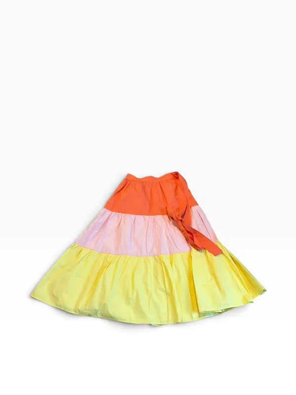 ENGLISH FACTORY Colorblock midi skirt - Image 4