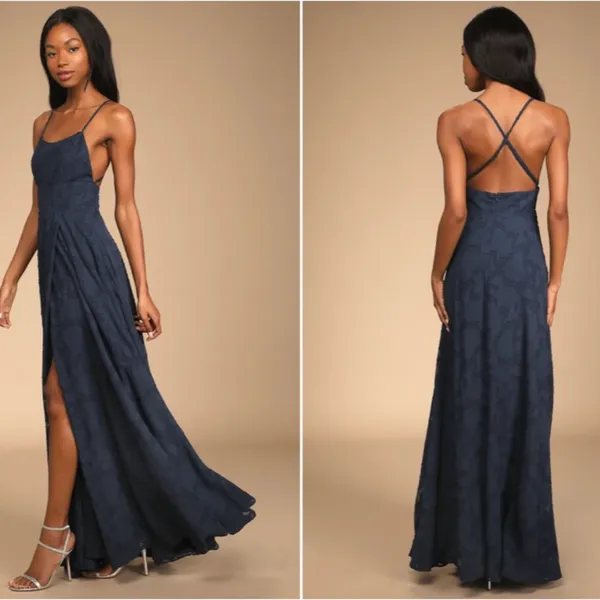 LULU's Prom Wedding Bridesmaid Romantic Garden Floral Flowy Maxi Dress NWOT - Image 4