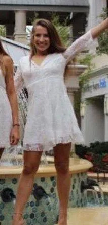 Illa Illa White Lace Graduation/ Bride Dress - Image 3