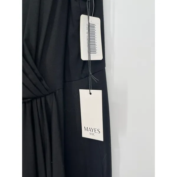 MAYES NYC Sleeveless Draped Black Dress‎ Size 18 Little Black Dress - Image 6
