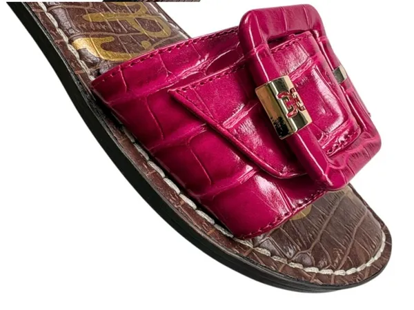 EUC Sam Edelman Leather Granada Sandals Pink Size 6.5 - Image 5