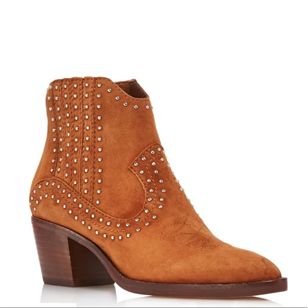 Booties Brown Size 9.5 - Image 2