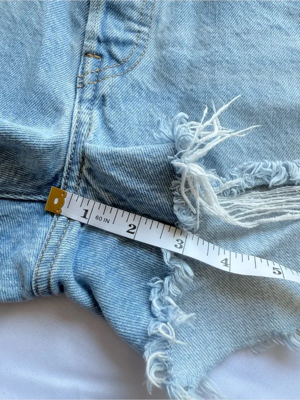 Levi’s 501 Button Fly Cotton High Rise Denim Shorts Size 28 - Image 13