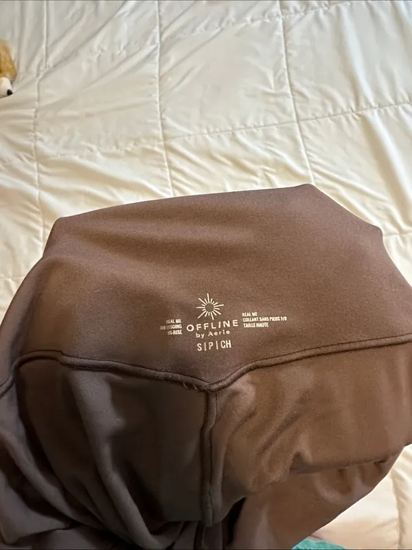 aerie Chocolate Brown High-Waist Leggings - Image 2