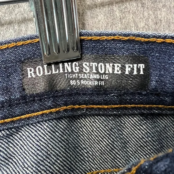 Vintage Y2K Ezekiel Denim Jeans Rolling Stone Rocker Fit Dark Wash 30‎ Low Rise - Image 8