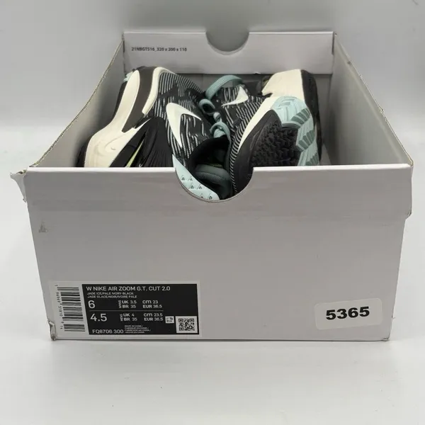 Nike Air Zoom GT‎ Cut 2 Women's size 6 Black Mint Basketball FQ8706 300 - Image 9