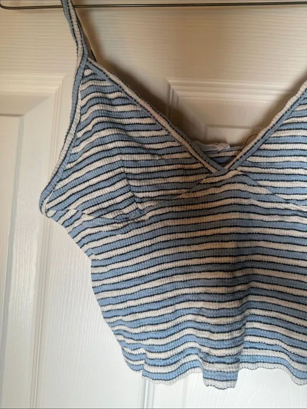 Cotton on Striped Crop Tank‎ Top - Image 2