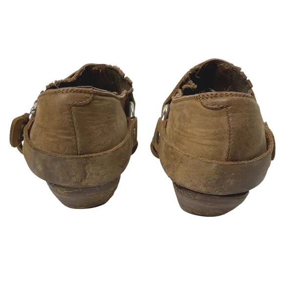 Vintage Guess Harness Boots Women‎ 6.5 Western Moto Leather Georges Marciano 90s - Image 4