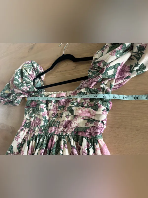 Abercrombie & Fitch Emerson Poplin Floral Mini Dress purple floral size medium - Image 9