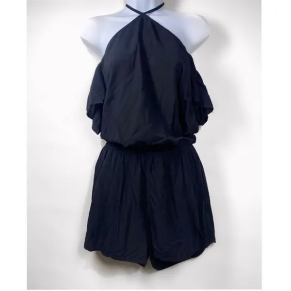 Garage black flowy romper - Image 2