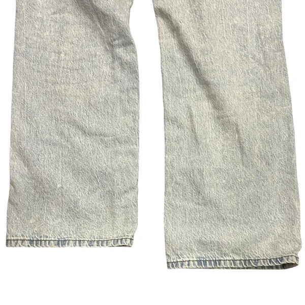 High Rise Baggy Jeans Light Acid Wash Wide Leg Y2K Aeropostale SZ 12 Reg Relaxed - Image 7