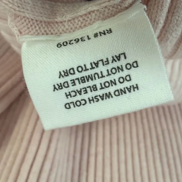 Hatch Lydia Sweater Dress Women 4 Pink Rib Knit Bump Friendly Feminine Maternity - Image 14
