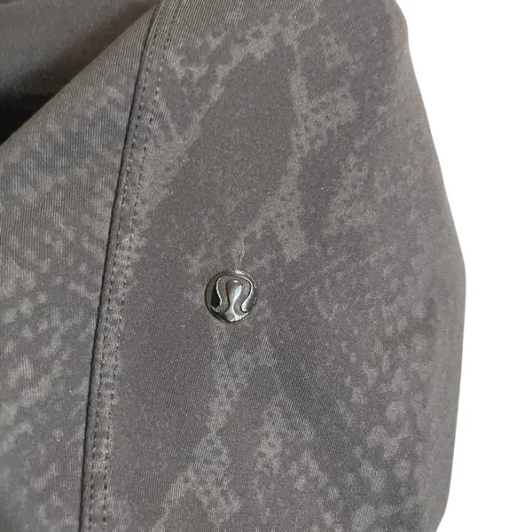 Lululemon Street To Studio Pant II Black Snakeskin Python Print Joggers Womens M - Image 9