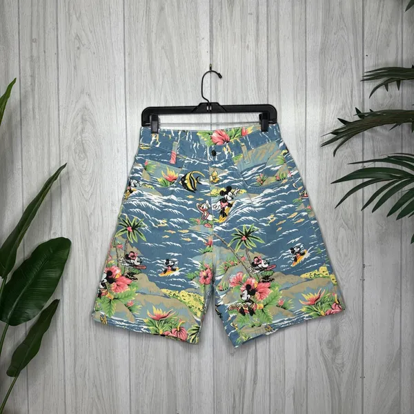 Disney Mickey by Jerry Leigh Vintage Longline Bermuda Mom Shorts size 11/12 - Image 3