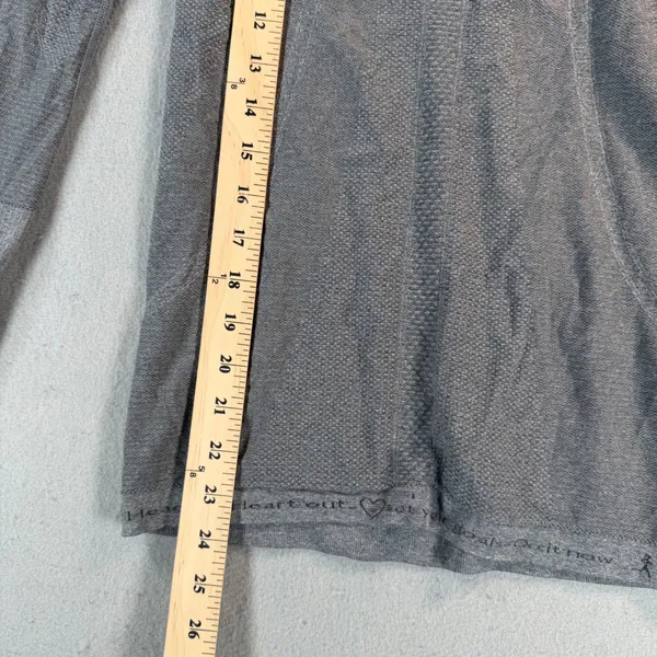 Lululemon Swiftly Tech Long Sleeve Crew Grey Heathered Size 4 Thumbholes - Image 5