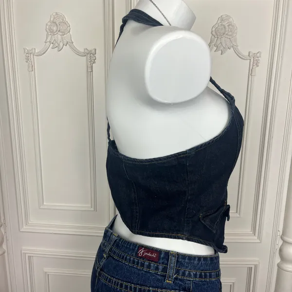 Lioness Denim Halter Top  - Image 2