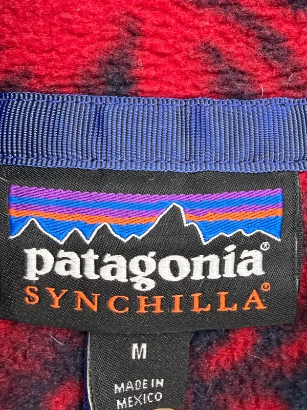 Patagonia Synchilla Snap-T Fleece Women M Barceloneta Red Floral FA15 - Image 6