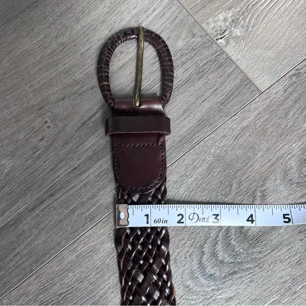 Source Unknown Women’s Brown Braided Leather Belt Western Boho Festival - Image 5