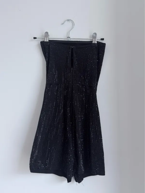 Windsor Rhinestone Romper Popstar Diva Strapless - Image 2