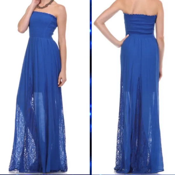 NWT LESHOP maxi dress size small - Image 2