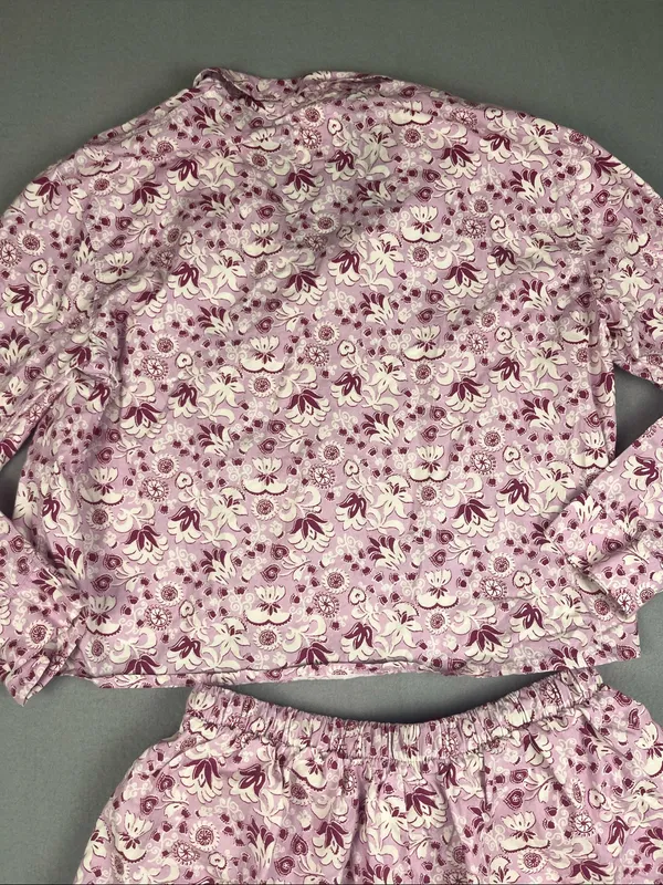 For Days Floral Pajama Set in organic cotton Size: Medium - Image 6